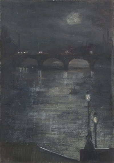 Chiaro di luna sul Tamigi, Londra da Katherine Sophie Dreier