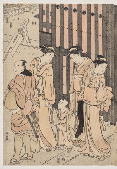 Mille autunni, diecimila anni sul ponte Tokiwa da Katsukawa Shuncho