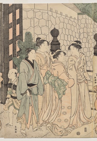 Mille autunni, diecimila anni sul ponte Tokiwa da Katsukawa Shuncho
