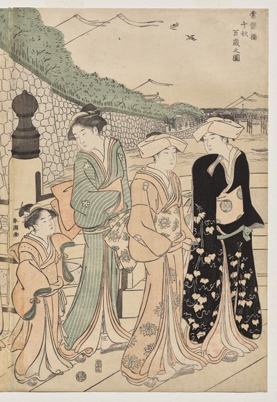 Mille autunni, diecimila anni sul ponte Tokiwa da Katsukawa Shuncho