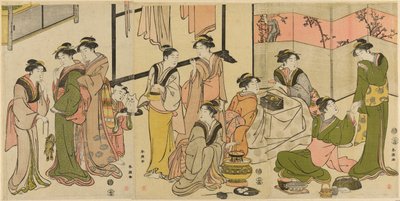 Intorno al Kotatsu da Katsukawa Shuncho