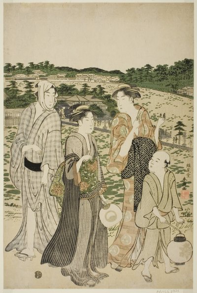 Santuario Benten nello Stagno Shinobazu da Katsukawa Shuncho