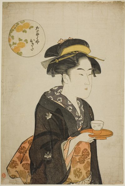 La Cameriera Okita del Naniwaya da Katsukawa Shuncho