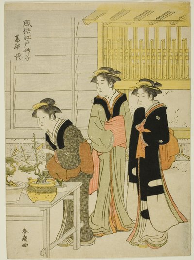 Yagenbori, dalla serie "Sabbie alla Moda di Edo" da Katsukawa Shuncho