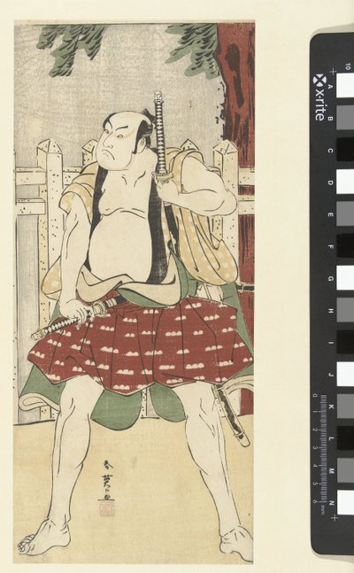 Attore Sakata Hangoro III nel ruolo di un yakko da Katsukawa Shunei