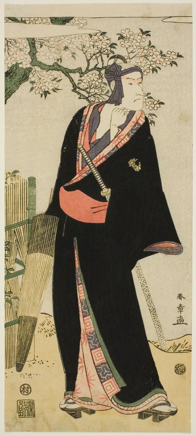 Attore Ichikawa Komazô II come Sukeroku da Katsukawa Shun