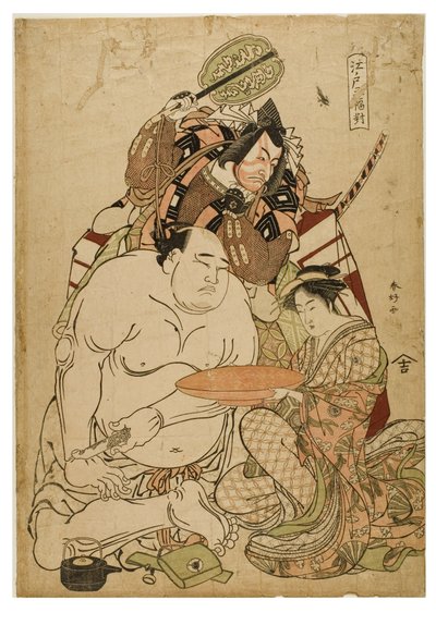 Edo Triptych, c.1743-1812 da Katsukawa Shunei