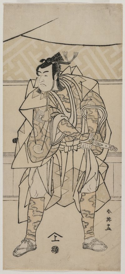 Ichikawa Monnosuke II come Samurai, 1791 da Katsukawa Shunei