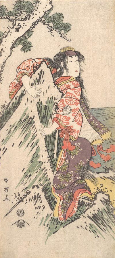 Attore Kabuki Segawa Kikunojo III in un ruolo femminile, 1788 da Katsukawa Shun