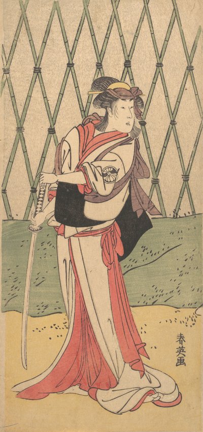 Segawa Kikunojo, in un ruolo femminile, 1762-1819 da Katsukawa Shun