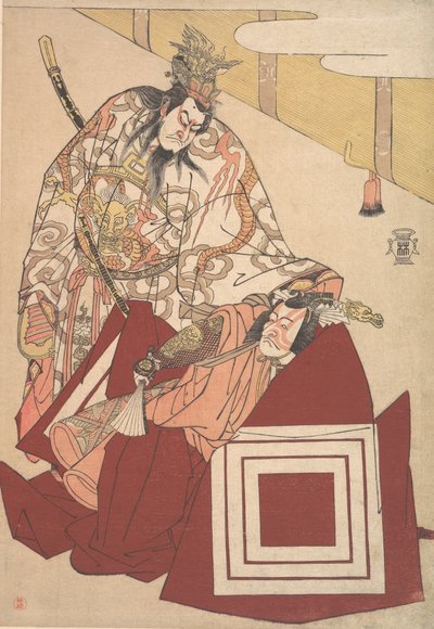 Ichikawa Danjuro V in una performance di Shibaraku, ca. 1786 da Katsukawa Shunko