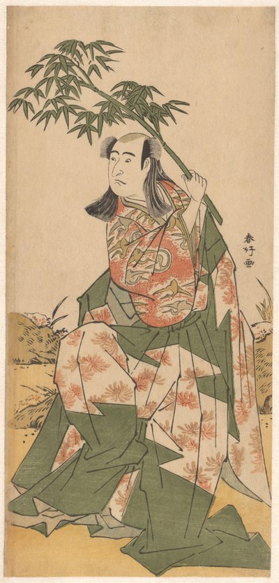 Oda lzuminosuke con ramo di bambù da Katsukawa Shunko
