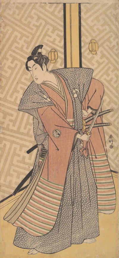 Il terzo Segawa Kikunojo nel ruolo di Oboshi Rikiya da Katsukawa Shunko