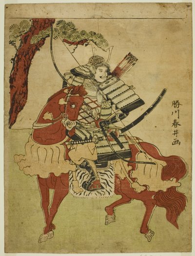 Guerriero a cavallo da Katsukawa Shunsei