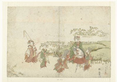 Il fiume Ide Tama da Katsukawa Shunsen