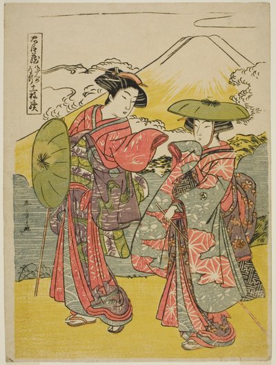 Atto Otto: Viaggio nuziale dalla commedia Chushingura (Tesoro dei leali servitori) da Katsukawa Shunsho