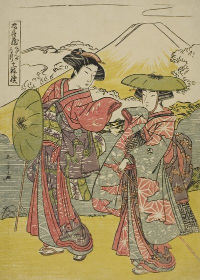 Atto Otto: Viaggio nuziale dalla commedia Chushingura (Tesoro dei fedeli retainer), c.1779-80 da Katsukawa Shunsho