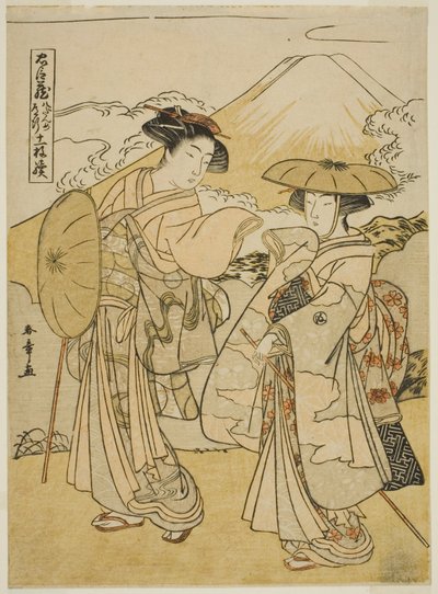 Atto Otto: Viaggio nuziale, dalla commedia "Tesoro dei Retainer Leali (Chushingura)" da Katsukawa Shunsho