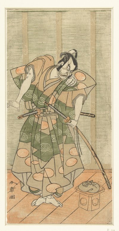 Attore Otani Hiroemon III come cattivo da Katsukawa Shunsho