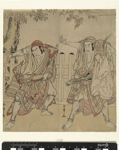 Attori Otani Hiroji III e Otani Tomoemon da Katsukawa Shunsho
