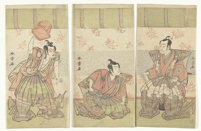 Trittico di attori da Katsukawa Shunsho