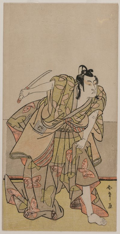 Ichikawa Monnosuke II come Soga no Goro da Katsukawa Shunsho