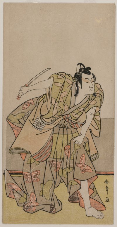 Ichikawa Monnosuke II come Soga no Goro, c. fine 1770s da Katsukawa Shunsho