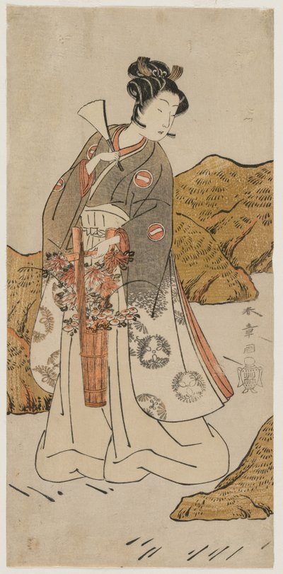 Ichikawa Monnosuke II come paggio del tempio da Katsukawa Shunsho