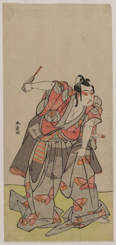 Ichikawa Yaozo II come Soga no Goro, metà 1770s da Katsukawa Shunsho