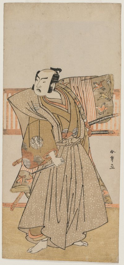 Ichimura Uzaemon IX come Soga no Juro da Katsukawa Shunsho