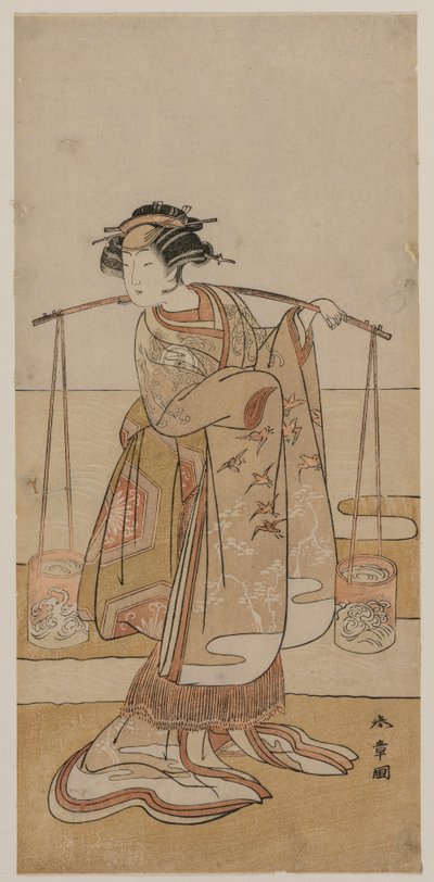 Iwai Hanshiro IV come Murasame o Matsukaze da Katsukawa Shunsho