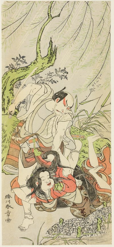 Gli attori Matsumoto Koshiro II come Yoemon e Yoshizawa Sakinosuke III come Kasane, sua moglie da Katsukawa Shunsho
