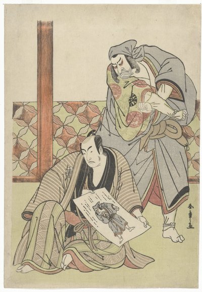 Due attori da Katsukawa Shunsho