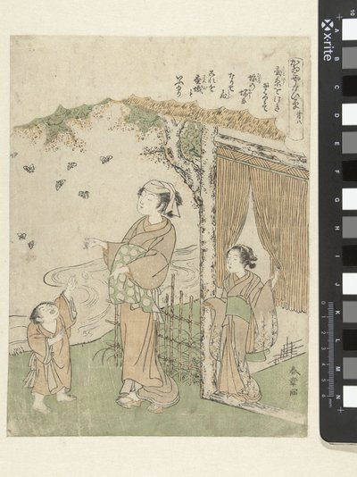 Farfalle in volo da Katsukawa Shunsho
