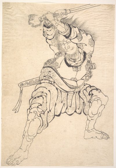 Un guerriero da Katsushika Hokusai