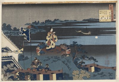 Abe no Nakamaro che guarda la luna da Katsushika Hokusai
