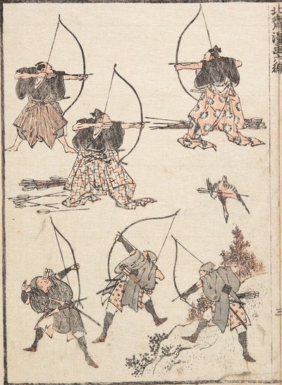 Arcieri da Katsushika Hokusai