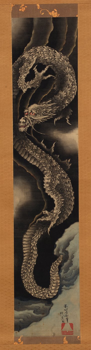 Drago ascendente da Katsushika Hokusai