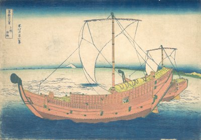 Al Mare al largo di Kazusa, dalla serie Trentasei Vedute del Monte Fuji da Katsushika Hokusai