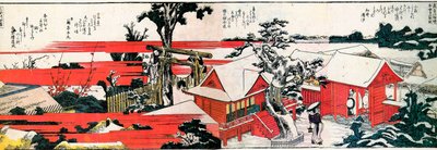 Sulla riva del fiume Sumida da Katsushika Hokusai