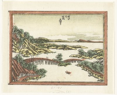 Bagliore serale a Seta da Katsushika Hokusai