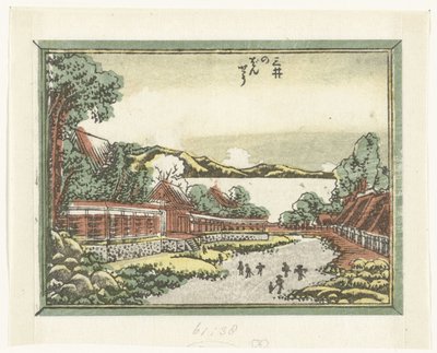 Campane serali del tempio Mii da Katsushika Hokusai