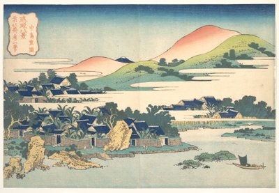 Il giardino delle banane a Nakashima (Nakashima shōen), dalla serie “Le otto vedute delle Isole Ryūkyū” (Ryūkyū hakkei) da Katsushika Hokusai