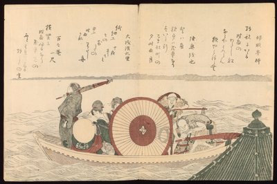 Uccelli della capitale (Miyakodori) da Katsushika Hokusai