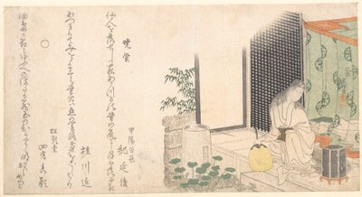 Gabbia di lucciole all’alba d’estate da Katsushika Hokusai