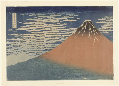 Tempo sereno con vento da sud da Katsushika Hokusai