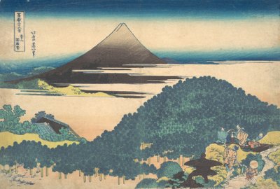 Pino a Cuscino ad Aoyama, dalla serie Trentasei Vedute di da Katsushika Hokusai