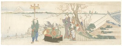 Artisti di Daikagura, 1801-1805 da Katsushika Hokusai