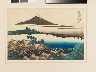 Alba a Isawa nella provincia di Kai da Katsushika Hokusai