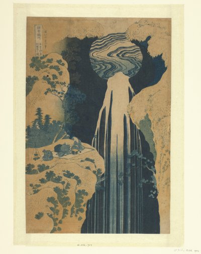 Cascata di Amida lungo la Kisokaido da Katsushika Hokusai